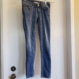 Levi's high rise, skinny,  stretchy jeans